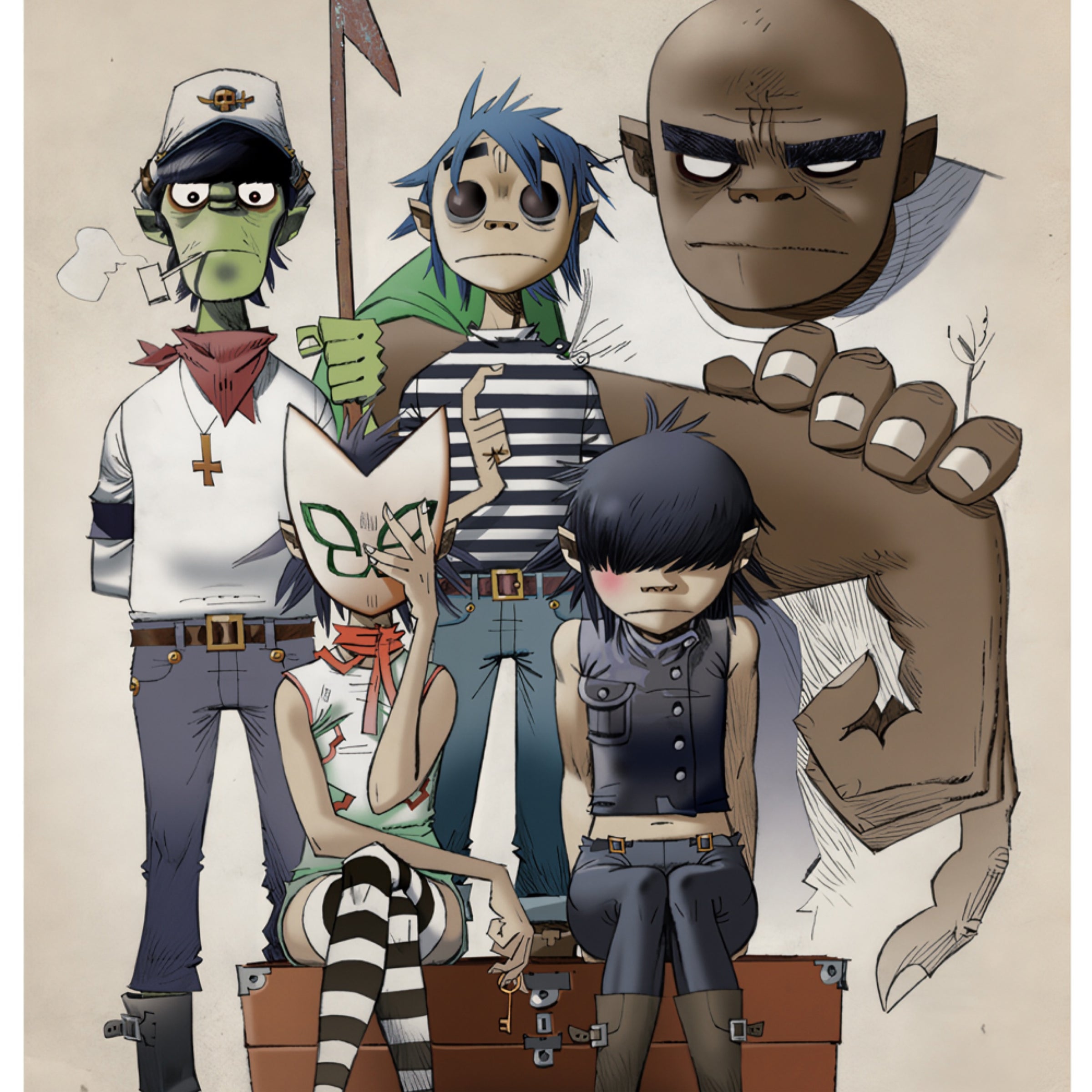 gorillaz noodle poster